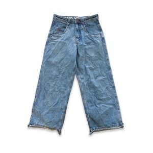 A.LAB Jeans Men Blue Size 30 (Fits32x30)Skater Baggy Mega Wide Leg Hip Hop Y2K